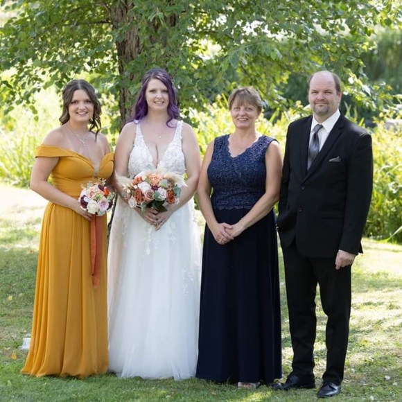 Alex Evenings Navy Sleeveless Gown Sz14P - Picture 16 of 16